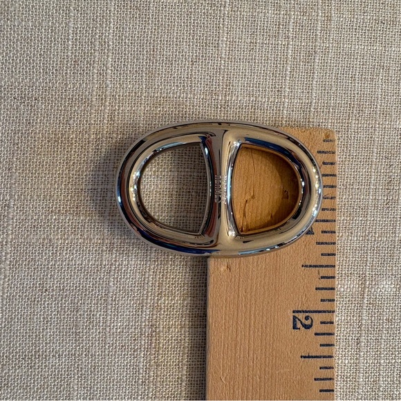 Palladium Hermès Chaine D'Ancre scarf ring. Includes box. - Picture 9 of 9